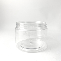 Eco-Friendly 89mm 10oz <strong>Clear</strong> PET Plastic Wide-Mouth Screw <strong>Top</strong> Jar 300ml Spice Powder Dry Food Storage Cosmetic Lotion Skin Care