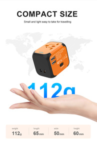 4 en 1 US EU UK AU 4in1 Todo en uno Adaptador universal de viaje mundial Convertidor de adaptador inteligente de viaje múltiple en todo el mundo Cargador de pared - Product Image 5