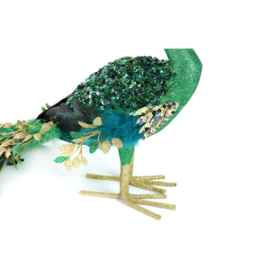 Colgante de pavo real tridimensional, manualidades, simulación de árbol de Navidad, pluma Natural, árbol de Navidad, decoración de pavo real - Product Image 4
