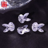 Zircone cubique synthétique de qualité AAAAA en forme de tête de lapin, 7,5*10 mm, pierre précieuse en vrac (créée en laboratoire) pour la fabrication de bijoux