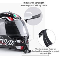 Support de menton pour casque de moto YEAH pour caméras d'action, kit adhésif pour casque pour GoPro, Insta360, accessoires pour caméras d'action DJI