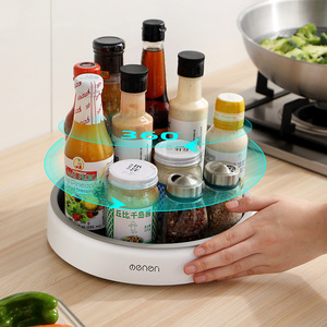 Oenon Rotating <b>Spice</b> <b>Rack</b> 360 Degree Turntable Non Slip Kitchen Counter Storage <b>For</b> Sauce Bottles And <b>Jars</b> - Product Image 1