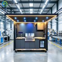 Module de cuisine extérieure avec barbecue, en promotion, cuisine modulaire extérieure DIY, cuisine extérieure moderne en terre cuite