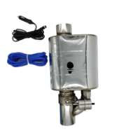 Silencieux d'échappement pneumatique en acier inoxydable 304, universel pour modification de voiture, avec kit de télécommande