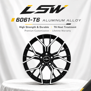 ล้อแม็กซ์ LS8142 แบบฟอร์จสั่งทำพิเศษ สีดำหน้าเจียรลายซี่ลวด 5x120 ET20 ET35 ET45 สำหรับ BMW E90 F30 G20 - Product Image 4