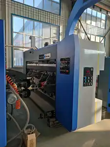 Carton Box Making Fully Automatic Flexo Folder Gluer Corrugated Cardboard Printing Die Cutting Slotting Machine