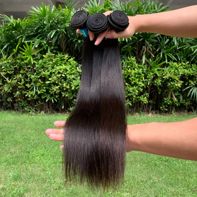 Kostenlose Probe Raw Cuticle Aligned Hair,Raw Temple Indian Hair roh unverarbeitet, Virgin Remy Human Natural Hair Extensions