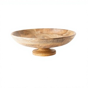 Bol de service rond de dernière génération, bol à fruits en bois fait à la main pour l'hôtellerie, les mariages et les restaurants - Product Image 1