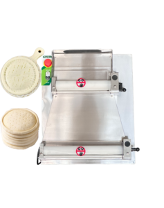 Rouleau électrique résistant de <span class=keywords><strong>pizza</strong></span>/pâtes d'acier inoxydable de machine de laminoir de pâte commerciale, épaisseur réglable, boulangerie - Product Image 2
