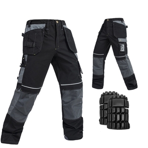 Industriale <span class=keywords><strong>Lavoro</strong></span> degli uomini Pantaloni Multi-Tasche Cargo Pantaloni Uniforme Meccanico - Product Image 3
