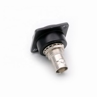 Adaptador de Conector Hembra BNC a BNC, Montaje en Panel, Chasis, Contacto de Cobre, Carcasa de Aleación de Zinc, 50/75 Ohmios, Conector de Audio y Video