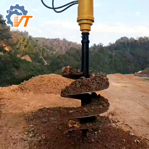Thủy lực Auger ổ đĩa trái đất Auger bài lỗ Digger Mini Skid chỉ đạo Auger tập tin đính kèm khoan cho máy xúc máy kéo cần cẩu backhoe - Product Image 1