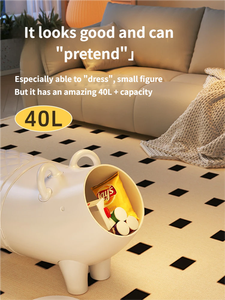 Mobiletto Contenitore Moderno in Plastica per la Casa, Tavolino <span class=keywords><strong>da</strong></span> Caffè con Design a Maialino Carino per Bambini - Product Image 2