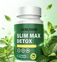 Approvisionnement direct usine : 30 Capsules Détox Slim Max – Complément Nettoyant Naturel à Base de Plantes pour Soutenir le Métabolisme – Complément Quotidien pour Adultes