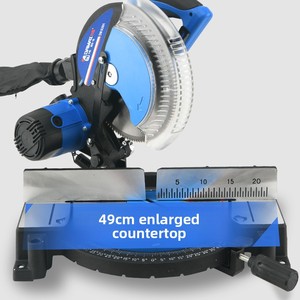 Sierra ingletadora de aluminio y <span class=keywords><strong>madera</strong></span> DAMAI de 10 pulgadas (255 mm) con ángulo de 45 grados, máquina de corte multifunción, bolsa para polvo, llave manual, venta al por mayor - Product Image 5
