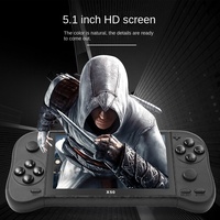 X50 Max 5,1 Zoll Tragbare Retro-Videospielkonsole Wi-Fi 20000+ Spiele Handheld-Spielgerät mit TV-Ausgang 8GB Speicher