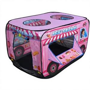 Tente <span class=keywords><strong>Tipi</strong></span> de Jeu Intérieur Pop-Up Château de Princesse de Luxe <span class=keywords><strong>Rose</strong></span> Doux en Polyester à Mailles Aérées Unisexe pour Enfants et Bébés - Product Image 4