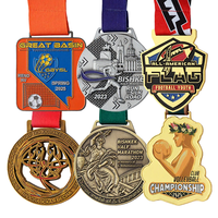 Shweilong – Médaille de sport en alliage d'or et de zinc, 25 ans d'expérience en gros, avec trophée Fiesta de qualité supérieure, médaille de marathon en métal 3D vierge personnalisable