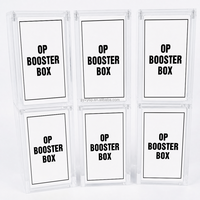 Boîte de présentation en acrylique pour One Piece OP-07 Double Legend, étui de rangement transparent moderne et portable, et boîte de recharge transparente pour boosters