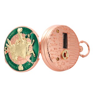 Reloj de Bolsillo Musical con Trompeta de Conejo - Caja de Música de Manivela con Cadena, Regalo Vintage para Fiestas, Bodas y Eventos Especiales - Product Image 4