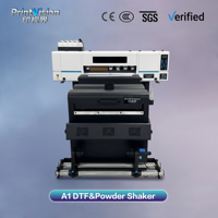 Impresora DTF, Máquina de Impresión DTF, Imprimante A1, Máquina I3200 Xp600, Impresora DTF de 60 cm con Agitador de Polvo