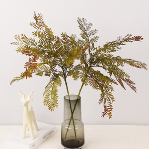 QIHAO - Planta Artificial de Hojas de Cola de Pez, PVC Suave, Decoración de Interiores para el Hogar, Vegetación de Alta Simulación - Product Image 2