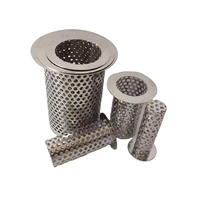 Filtre de sol perforé en acier inoxydable, panier filtrant, filtre à cheveux, passoire pour évier de cuisine, salle de bain