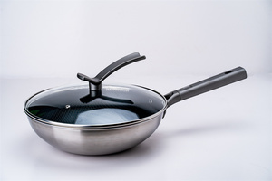 3-ply nonstick S/S với titan sang trọng Chảo đứng nắp - Product Image 2