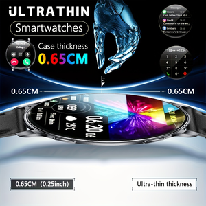 HT39 นาฬิกาสมาร์ทวอทช์ดีไซน์บางเฉียบขนาด 1.32 นิ้ว รุ่นใหม่ สำหรับผู้ชาย พร้อมไฟฉาย GPS ติดตามตำแหน่ง โทรผ่านบลูทูธ NFC วัดอัตราการเต้นของหัวใจ นาฬิกาสมาร์ทวอทช์สำหรับผู้หญิงสำหรับออกกำลังกาย - Product Image 4