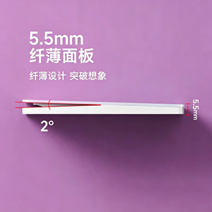 Panel de interruptor de espejo de vidrio templado de color en oferta, degradado rosa-cian, ultrafino, tipo 86, de pared, 1 módulo, 2 vías, para hogar y hotel - Product Image 6