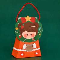 Vertikale Pyramiden-Süßigkeitenverpackung für Feiertagspartys und Süßigkeiten Kleine Dreieckige Weihnachtsgeschenkbox mit Öffnung zum Herausnehmen