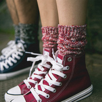 Chaussettes épaisses en fil épais motif flocon de neige, style japonais, décontractées, tendance, à superposer, vente en gros, unisexe, pour le quotidien