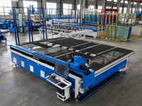 Máquina de Corte de Vidrio CNC 3 en 1 Automática con Sistema Integrado de Carga y Rotura, Motor Yaskawa Japonés, Software PLC Optima