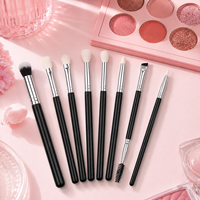 Ensemble de 8 pinceaux de maquillage pour les yeux, kit professionnel de pinceaux pour estomper les fards à paupières, vente en gros