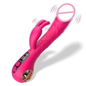 Vibrador 2 en 1 Potente Rabbit Punto G Juguetes Sexuales para Mujeres Dildo Realista Vibradores Rabbit Juguetes Sexuales Vibrador Anal Punto G para Mujeres - Product Image 1