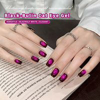 Gel pour ongles effet œil de chat OEM Moonlight White Plain Boiled Water Wind Cat Eye Gel Polish