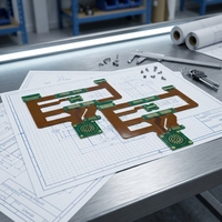 Services de conception de PCB/PCBA FR4-021 avec fichiers Gerber, schémas et nomenclature pour applications de communication (épaisseur 1,0 mm)