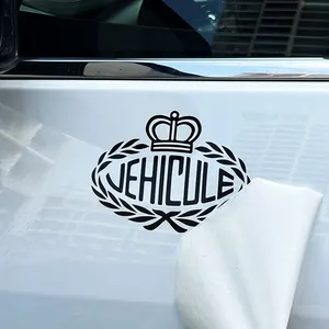 Autocollants de transfert de pare-chocs et de pare-brise en vinyle avec logo découpé et résistant aux UV pour voiture et fenêtre de voiture