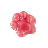 Barre de savon de douche en forme de patte douce pour le bain, plusieurs couleurs, fait à la main, transparent, OEM et ODM