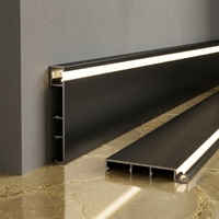 Plinthe LED, Plinthe de sol LED, Plinthe avec éclairage LED, Plinthe en aluminium