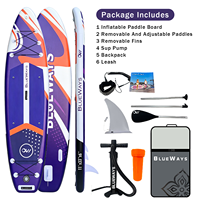 Planche à pagaie gonflable 11'x33"x6" pour adultes, SUP extra large et stable de 33 pouces, planche à pagaie rigide DWF, 335 cm