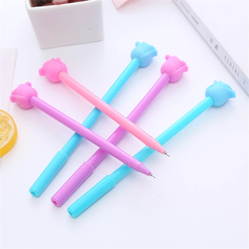 RTS 2023 силикагелевая креативная прекрасная роза канцелярские принадлежности для офиса и школы гелевая ручка Корея милая прекрасная