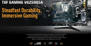 Monitor para Juegos ASUS TUF Gaming VG259Q5A de 24.5 Pulgadas, FHD, IPS Rápido, 200 Hz, 0.3 ms (GTG), Compatible con FreeSync Premium/G-Sync - Product Image 5