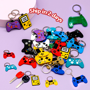 Cá Nhân Thiết Kế Phim Hoạt Hình Vui Gamer Keychain Chơi Game Gameboy Video Trò Chơi Điều Khiển Llaveros De Goma Keychain Móc Chìa Khóa Chuỗi - Product Image 1