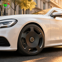 Jantes en alliage forgé de style Aero Disc, noir mat, 5x112 5x120, 18-24 pouces, compatibles avec Mercedes Benz Audi