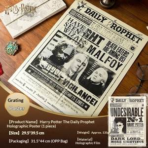 Nuovo Poster 3D Autentico HP PET con Effetto Lenticolare, Raffigurante Personaggi Anime e Star del Cinema. Poster 3D Anime in Movimento. - Product Image 6