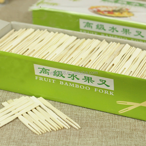 Conjunto De Caixa De Presente Dois Garfos De Frutas De Dente Garra De Bambu De Duas Garra Descartável - Product Image 3