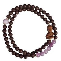 Bracelet perlé en forme de boule en résine naturelle incrusté de fil doré, tendance, bien-être spirituel traditionnel chinois