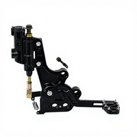 Kit de frein à pied hydraulique arrière en alliage d'aluminium CNC noir pour Sur-Ron Light Bee X Segway X260, prêt à être expédié, amélioration pour moto électrique tout-terrain