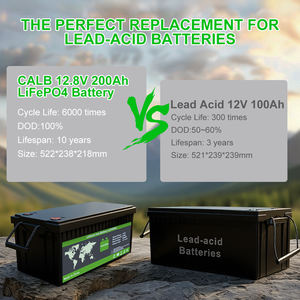 家用储能 12V/24V 200Ah LiFePO4 半固体深循环户外应急房车电池组 9000 次循环 - Product Image 2